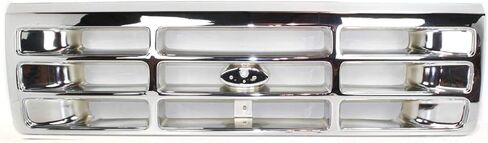 Garage-Pro Grille Compatible with 1992-1996 Ford F-150 / F-250 / Bronco Plastic Chrome Shell and Insert in Saudi Arabia