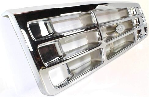 Garage-Pro Grille Compatible with 1992-1996 Ford F-150 / F-250 / Bronco Plastic Chrome Shell and Insert in Saudi Arabia