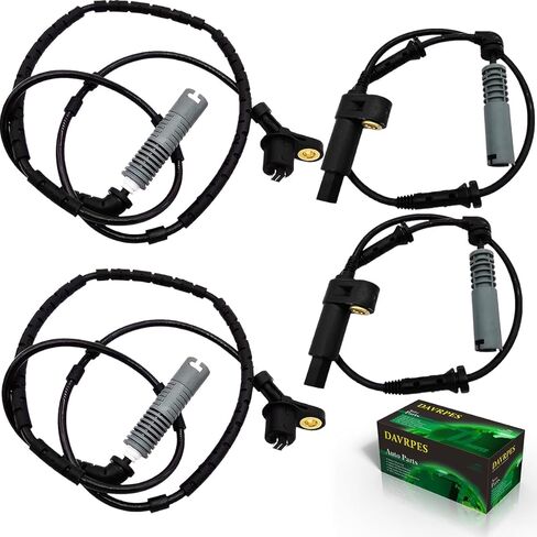 4PCS 34521164651+34521164652 Front Rear Left or Right ABS Wheel Speed Sensor for B M W 328i 328Ci 323i M3 Replace#34521164370｜SU11965｜ALS450｜5S10512｜ALB241｜34521165609｜ALS447｜5S10513 in Saudi Arabia
