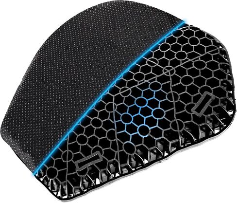 Motorcycle Passenger Cushion - Black Pillion Cushion with 8 Suction Cups, Suitable for Sports Cars Such as Harley Davidson in Saudi Arabia