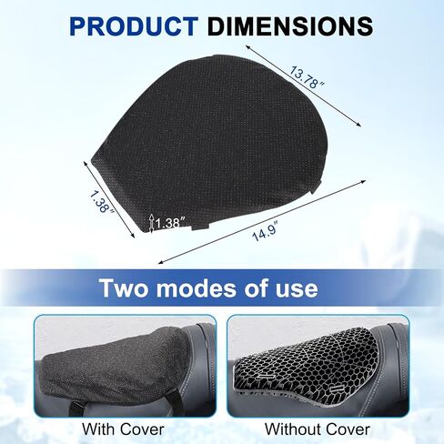 Motorcycle Passenger Cushion - Black Pillion Cushion with 8 Suction Cups, Suitable for Sports Cars Such as Harley Davidson in Saudi Arabia