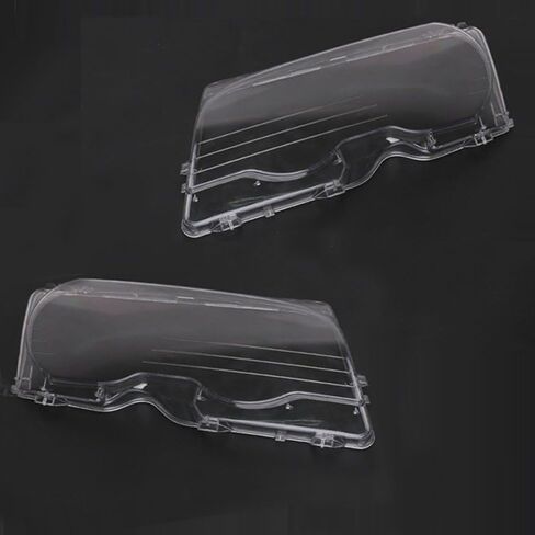 Front Headlamp Headlight Lens Cover, Clear, E46, 2Door, 3 Series, Coupe, 98-01, 1Pair in Saudi Arabia