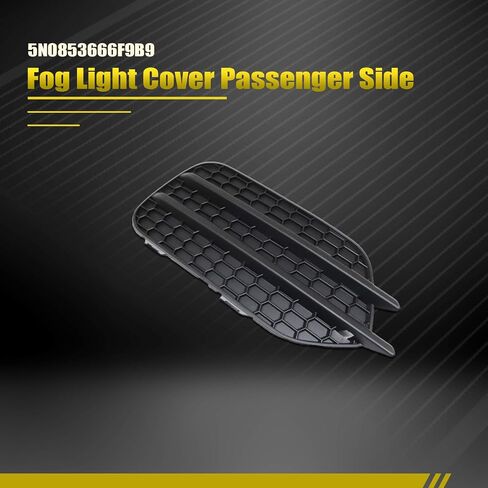 SecosAutoparts Fog Light Cover Front Right Side Compatible with Volkswagen Tiguan 2009-2017 Replace# 5N0853666F9B9 in Saudi Arabia