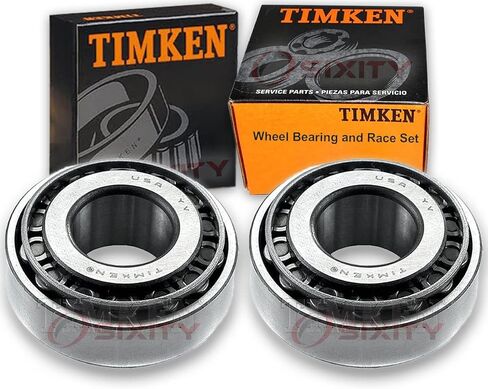 2 pc Timken Front Outer Wheel Bearing and Race Sets compatible with Chevrolet Corvette 1969-1982 in Saudi Arabia