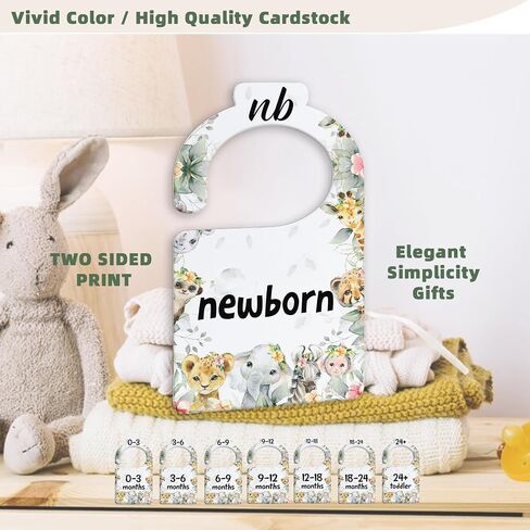 Boy Baby Closet Dividers for Nursery Closet Organizer, Newborn to 24 Months Size Clothes, Bule Hangers with Size Dividers, Double Sided in Saudi Arabia