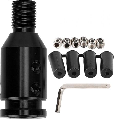 Shift Knob Shifter Adapter, M12x1.25 Universal Car Shift Knob Adapter for Non Threaded Manual Transmission (Silver) in Saudi Arabia