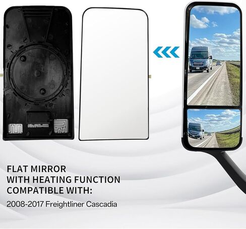 الجانبي الجانبي الساخن الزجاج الخارجي المتوافق مع 2008-2017 Freightliner Cascadia TL-28716A TL28716A in Kuwait
