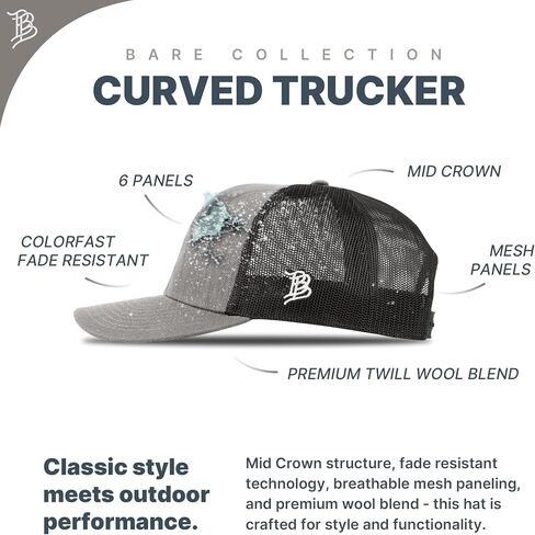 Branded Bills Arizona 48 Midnight Curved Trucker, Lightweight, Comfortable Baseball Cap in Saudi Arabia