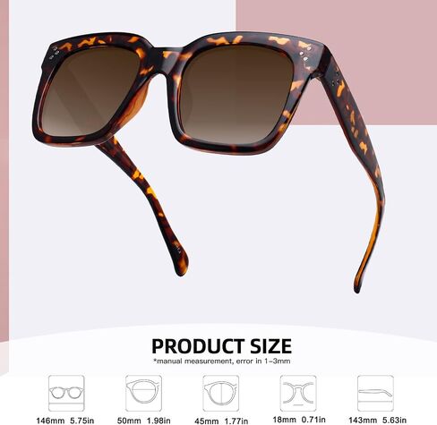 MEETSUN Vintage Square Oversized Sunglasses for Women Fashion Retro Designer Shades Big Trendy Large Sunnies in Saudi Arabia