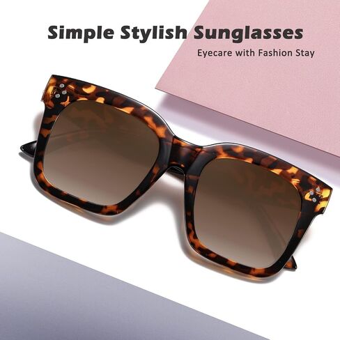MEETSUN Vintage Square Oversized Sunglasses for Women Fashion Retro Designer Shades Big Trendy Large Sunnies in Saudi Arabia