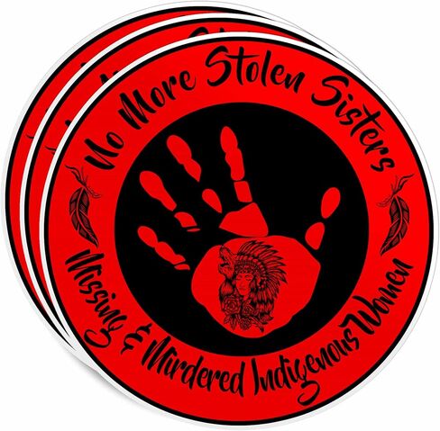 مجموعة 3pcs MMIW لا مزيد من الأخوات المسروقة المفقودة ملصق أصلي مقتول 3 "امرأة لا مزيد in Kuwait