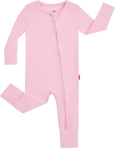 Baby One-Piece Romper Footless Bamboo Viscose Pajamas Sleepers for Baby Boys and Girls in Kuwait