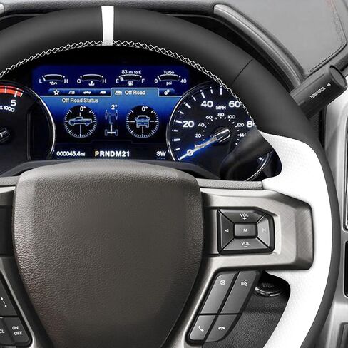 MEWANT Microfiber Leather DIY Car Steering Wheel Cover for Ford F-150 2015-2020 / F-250 2017-2021 / F-350 2017-2021 / F-450 2017-2021 / F-550 2017-2021 /F-600 2020-2021/F-650 2021/F-750 2021 for Ford in Saudi Arabia