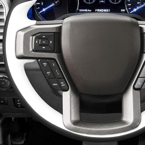 MEWANT Microfiber Leather DIY Car Steering Wheel Cover for Ford F-150 2015-2020 / F-250 2017-2021 / F-350 2017-2021 / F-450 2017-2021 / F-550 2017-2021 /F-600 2020-2021/F-650 2021/F-750 2021 for Ford in Saudi Arabia