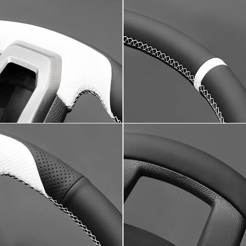 MEWANT Microfiber Leather DIY Car Steering Wheel Cover for Ford F-150 2015-2020 / F-250 2017-2021 / F-350 2017-2021 / F-450 2017-2021 / F-550 2017-2021 /F-600 2020-2021/F-650 2021/F-750 2021 for Ford in Saudi Arabia