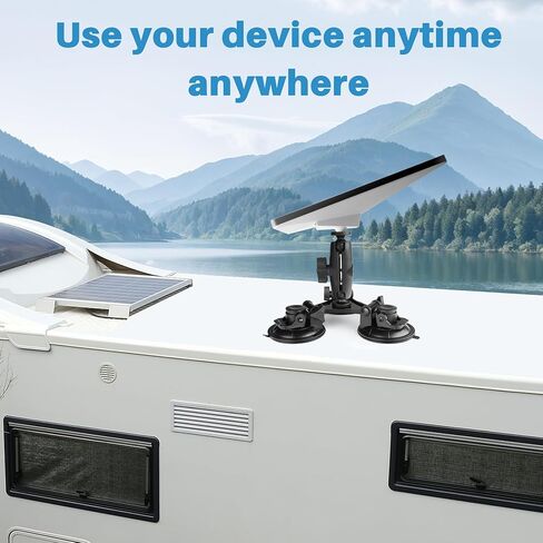 Mount Mini Mount ، كوب شفط Mini Starlink مع محول ، و 360 درجة قابلة للتعديل ، ومجموعة ترايبود Mini Black ، لنوافذ السيارة وحامل STARLINK MINI مع شفط قوي in Kuwait