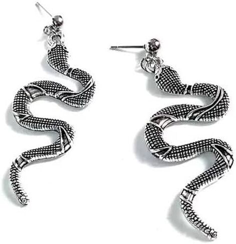 Women's Vintage Animal Crystal Dangle Earrings - Small Snake Shape Snake Earrings, Adorned with Zirconia - Gold Plated Hypoallergenic Jewelry, Suitable for Men and Women in Saudi Arabia