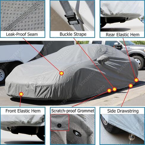 تغطية السيارة تناسب 2006 2007 2008 2009 2010 2011 2012 2014 2015 Kia Optima Xtremecoverpro Diamond Series Gray in Saudi Arabia