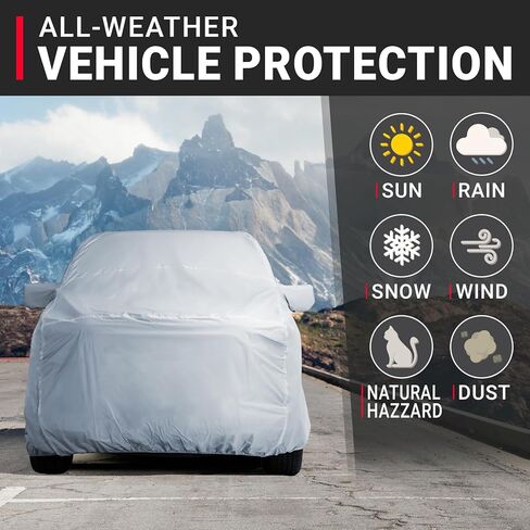 ICArcover يناسب 2016-2025 Toyota Tacoma Xtracab/Access CAB ، 6.1 قدم سرير سرير تغطية السيارات من أجل النموذج المبطن أغطية حماية السيارات الخارجي بالكامل in Saudi Arabia
