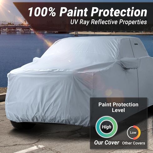 ICArcover يناسب 2016-2025 Toyota Tacoma Xtracab/Access CAB ، 6.1 قدم سرير سرير تغطية السيارات من أجل النموذج المبطن أغطية حماية السيارات الخارجي بالكامل in Saudi Arabia