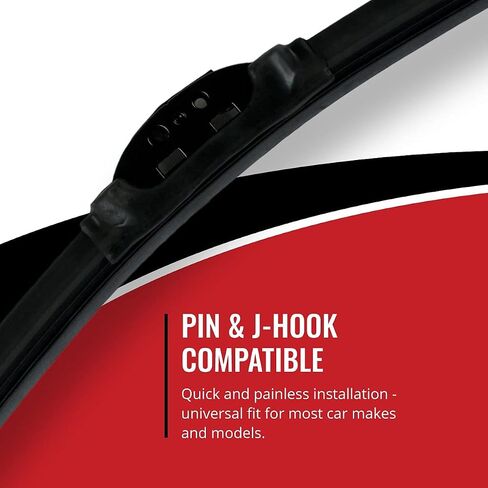 Sixity Auto 13" Frameless XTS Windshield Wiper Blades - Front Rear Driver Passenger - All Season in Saudi Arabia