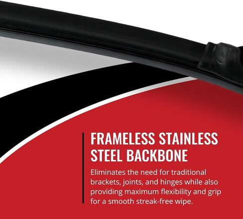 Sixity Auto 13" Frameless XTS Windshield Wiper Blades - Front Rear Driver Passenger - All Season in Saudi Arabia