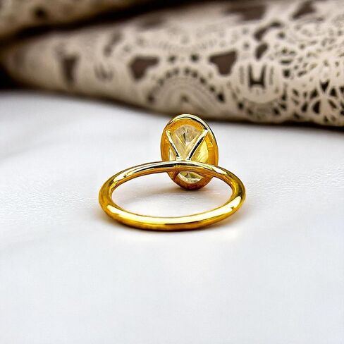 1 أو 2 أو 3 أو 3CT OVAL CUT SOLITAIRE ، خاتم الخطوبة - الزركونيا المكعب (CZ) في الفضة الإسترليني/الذهب 14 كيلو ، خاتم الزفاف الحديث ، هدية الزفاف اللذيذة in Saudi Arabia