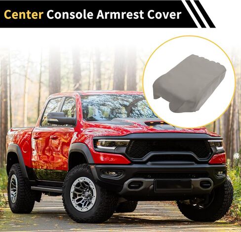 Console Lid Armrest Cover for Toyota Tundra 2007-2013 Tahoe Middle Console Pad Armrest Protector Microfiber Leather with Grey in Saudi Arabia