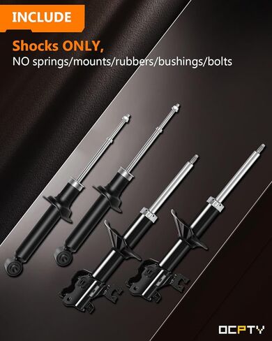 Shocks and Struts Front and Rear for Nissan,OCPTY Shock Absorbers Fits 1995 1996 1997 1998 for Nissan 200SX,1995-1999 for Nissan SentraAutomotive Replacement Struts 333219 333220 341194(Set of 4) in Saudi Arabia