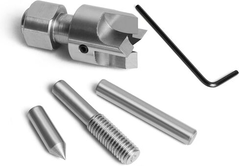 Two pcs 1" and 3/4“ Diameter Multitooth Drive Centers with Spring-Loaded Point Fits Most 4 Jaw Chucks for Woodturning Lathe. in Saudi Arabia