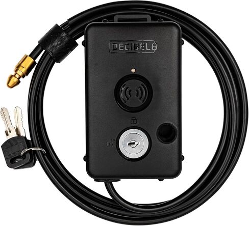 Decibel 15ft Cable Lock with 100dB Alarm, Security Cable and Bike Lock Cable for Outdoor Gear & Power Tools in Saudi Arabia