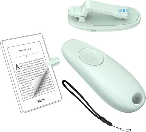 Remote Control Page Turner for Kindle Paperwhite Colorsoft Scribe Oasis,Kindle Accessories Compatible Kindle with Protective Case,Page Turner for iPad Tablet Phone Reading,Camera Video Remote Triggers in Kuwait