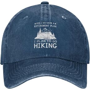 نعم ، لدي خطة تقاعد أخطط للذهاب للمشي لمسافات طويلة قابلة للتعديل Cowboy Cap Cap Men نساء DADAD DAD9 NAVY Blue in Saudi Arabia