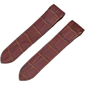 Summer 23mm Leather Band Strap Bracelet Compatible With Cartier Santos 100XL 38mm Brown With Screws in Kuwait