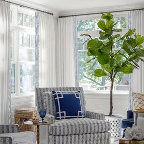 Embroidery Trim Linen Pinch Pleated Curtains, Gorgeous Window Panels with Light Filtering Lining for Living Rooms and Bedrooms. (2 Panels,Snow White V1,40Wx88L) in Saudi Arabia