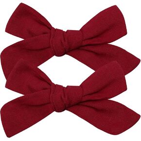 3.2 Inch Linen Baby Girl Hair Clips, Hair Bows for Toddler Kids, Alligator Clip Hair Accessories for Babies, Light Green in Kuwait