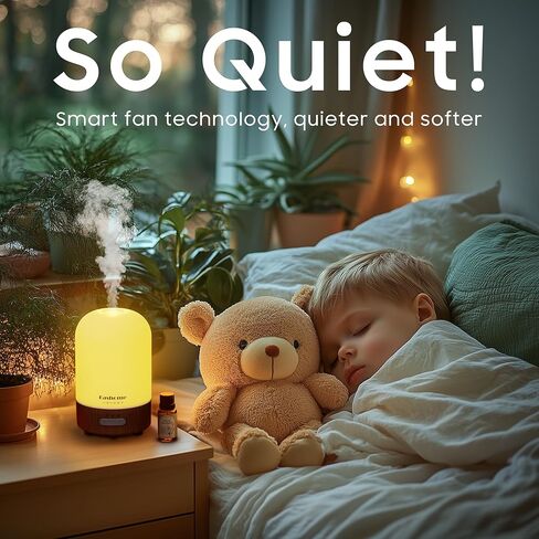 ناشر الزيت العطري العطري مع زيوت الياسمين ، 6 في 1 بالموجات فوق الصوتية 100 مل رائحة العطرية مرطب التبخير مع ضباب ناعم كثيف ، وموقت ، التخلص التلقائي (الصيف-جاسمين) in Kuwait