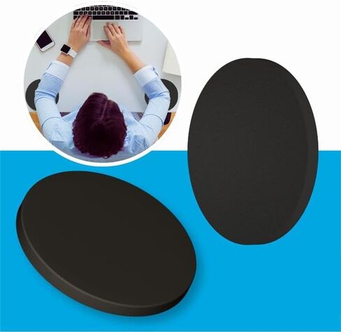 Gray Technogel Gel Cushions (Set of 2) – Ergonomic Elbow Pads for Desk and Remote Work – Relieves Shoulder, Arm & Wrist Pain – Portable, OEKOTEX 100 Certified, Made in Germany in Saudi Arabia