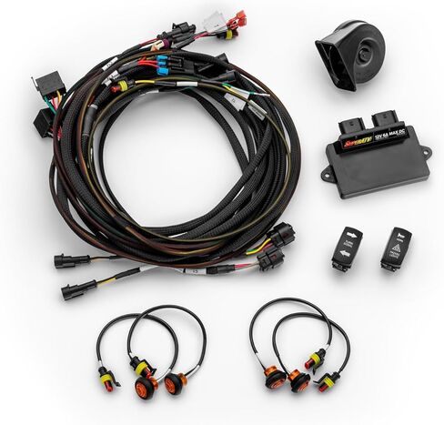 SuperATV Deluxe Self-Canceling Turn Signal Kit for 2020+ Can-Am Defender 2/4 Seater | Easy Install | Auto-Cancel Feature | OEM Connection | Hazard & Horn | IP67 Rating in Saudi Arabia