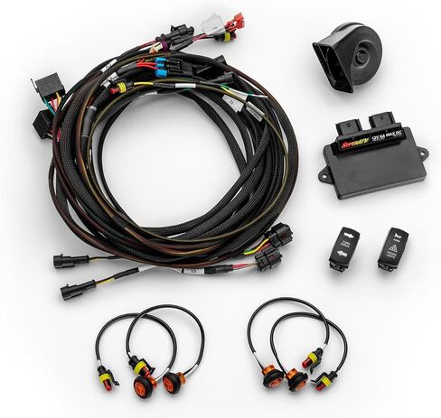 SuperATV Deluxe Self-Canceling Turn Signal Kit for 2020+ Can-Am Defender 2/4 Seater | Easy Install | Auto-Cancel Feature | OEM Connection | Hazard & Horn | IP67 Rating in Saudi Arabia