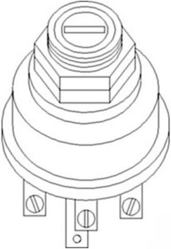 RAParts A59693 OEM Ignition Key Switch Fits Case 770 870 970 1070 1090 1170 1175 1270 1370 in Saudi Arabia