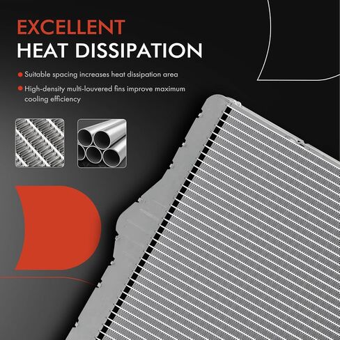 A-Premium Engine Coolant Radiator Assembly Compatible with BMW F10 Series 528i 2011 3.0L in Saudi Arabia
