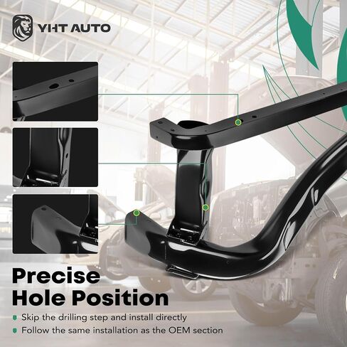 YHTAUTO Radiator Support Front Right Passenger Side Tie Bar Fit for Dodge Ram 1500 2002-2008, Ram 2500/Ram 3500 2003-2009, Steel Radiator Core Support Assembly in Saudi Arabia