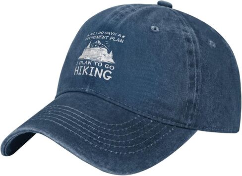 نعم ، لدي خطة تقاعد أخطط للذهاب للمشي لمسافات طويلة قابلة للتعديل Cowboy Cap Cap Men نساء DADAD DAD9 NAVY Blue in Saudi Arabia