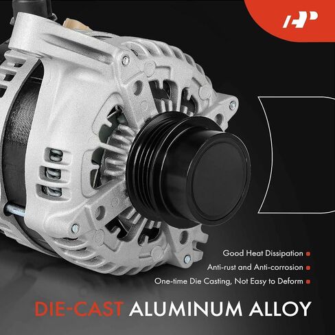 A-Premium Colliator متوافق مع Ford Mustang 2015-2023 2.3L ، RWD ، 12V 200A 4-Groove Decoupler Pulley ، استبدل# 1042106910 ، FR3T10300FA in Saudi Arabia