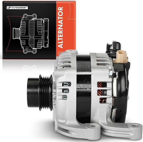 A-Premium Colliator متوافق مع Ford Mustang 2015-2023 2.3L ، RWD ، 12V 200A 4-Groove Decoupler Pulley ، استبدل# 1042106910 ، FR3T10300FA in Saudi Arabia