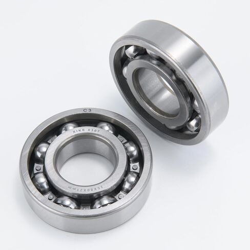 XiKe 2pcs 6306-C3 Deep Groove Ball Bearing ID 30 x OD 72 x Width 19mm,Open Style Seal with Clearance C3,Used for Low-power Electric Motors,Automobile and Tractor Gearboxes,General Machines, Tools, Etc in Saudi Arabia