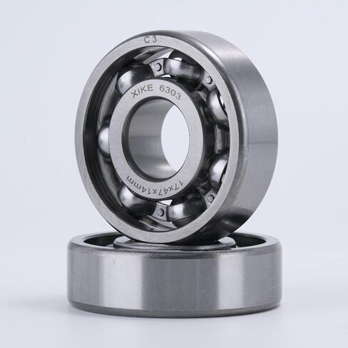 XiKe 2pcs 6306-C3 Deep Groove Ball Bearing ID 30 x OD 72 x Width 19mm,Open Style Seal with Clearance C3,Used for Low-power Electric Motors,Automobile and Tractor Gearboxes,General Machines, Tools, Etc in Saudi Arabia