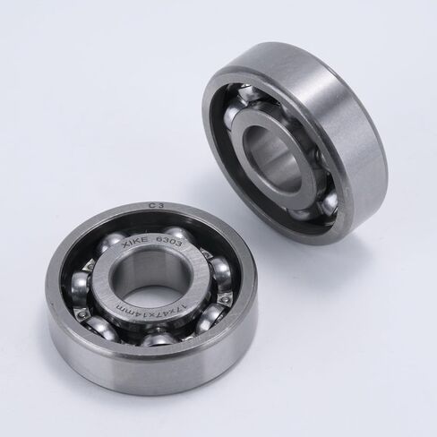 XiKe 2pcs 6306-C3 Deep Groove Ball Bearing ID 30 x OD 72 x Width 19mm,Open Style Seal with Clearance C3,Used for Low-power Electric Motors,Automobile and Tractor Gearboxes,General Machines, Tools, Etc in Saudi Arabia