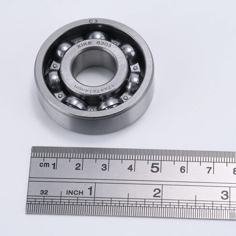 XiKe 2pcs 6306-C3 Deep Groove Ball Bearing ID 30 x OD 72 x Width 19mm,Open Style Seal with Clearance C3,Used for Low-power Electric Motors,Automobile and Tractor Gearboxes,General Machines, Tools, Etc in Saudi Arabia